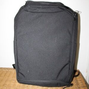 Lo & Sons Hakuba Backpack Black Laptop Multi pocket Organizer. Open Box. Sz. 21"